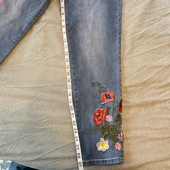 V Cristina Jeans Embroidered Cropped Jeans Poshmark